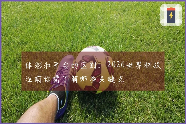 体彩和平台的区别：2026世界杯投注前你需了解哪些关键点